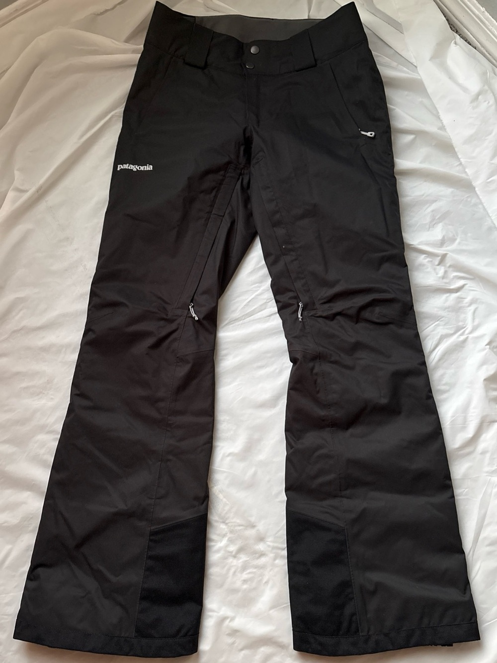Patagonia Women’s Black Ski Pants with Zip Vents